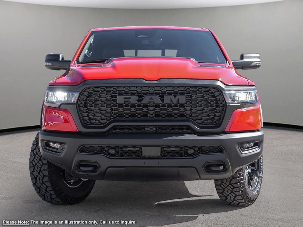 2025 Ram 1500 REBEL GT IN FLAME RED EQUIPPED WITH A 3.0L TWIN TUBRO I6 , 4X4 , 8SPD AUTO , REBEL LVL 2 , PANO SUNROOF , SIDE STEPS , 125L TANK-1
