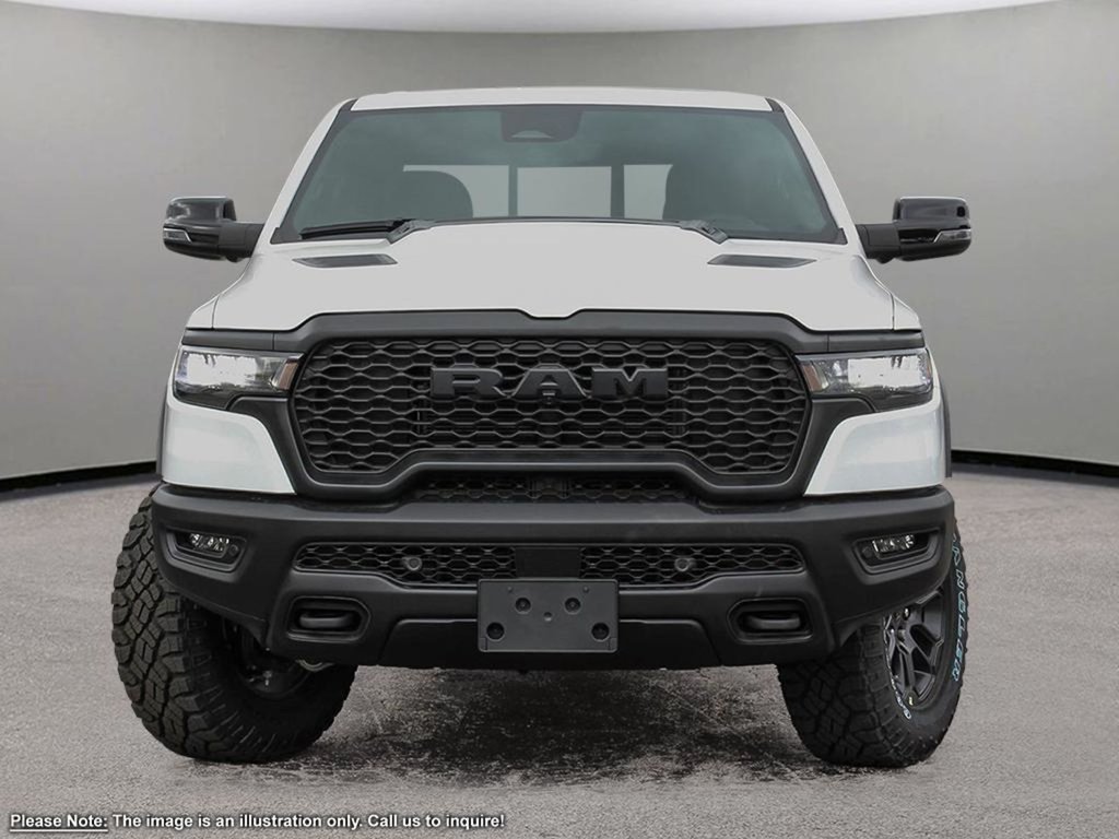 2025 Ram 1500 REBEL X IN BRIGHT WHITE EQUIPPED WITH A 3.0L TWIN TUBRO I6 , 4X4 , 8SPD AUTO , 125L TANK , REBEL LVL 2 , REBEL 10TH ANNIVERSARY-1