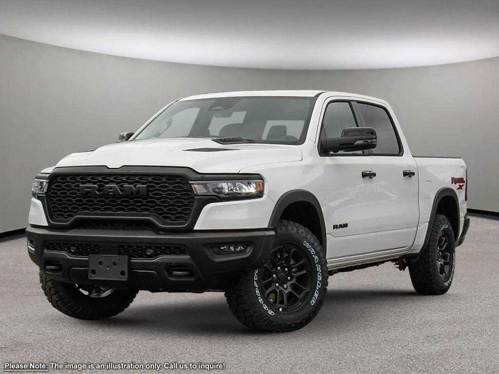 2025 Ram 1500 REBEL X IN BRIGHT WHITE EQUIPPED WITH A 3.0L TWIN TUBRO I6 , 4X4 , 8SPD AUTO , 125L TANK , REBEL LVL 2 , REBEL 10TH ANNIVERSARY-0