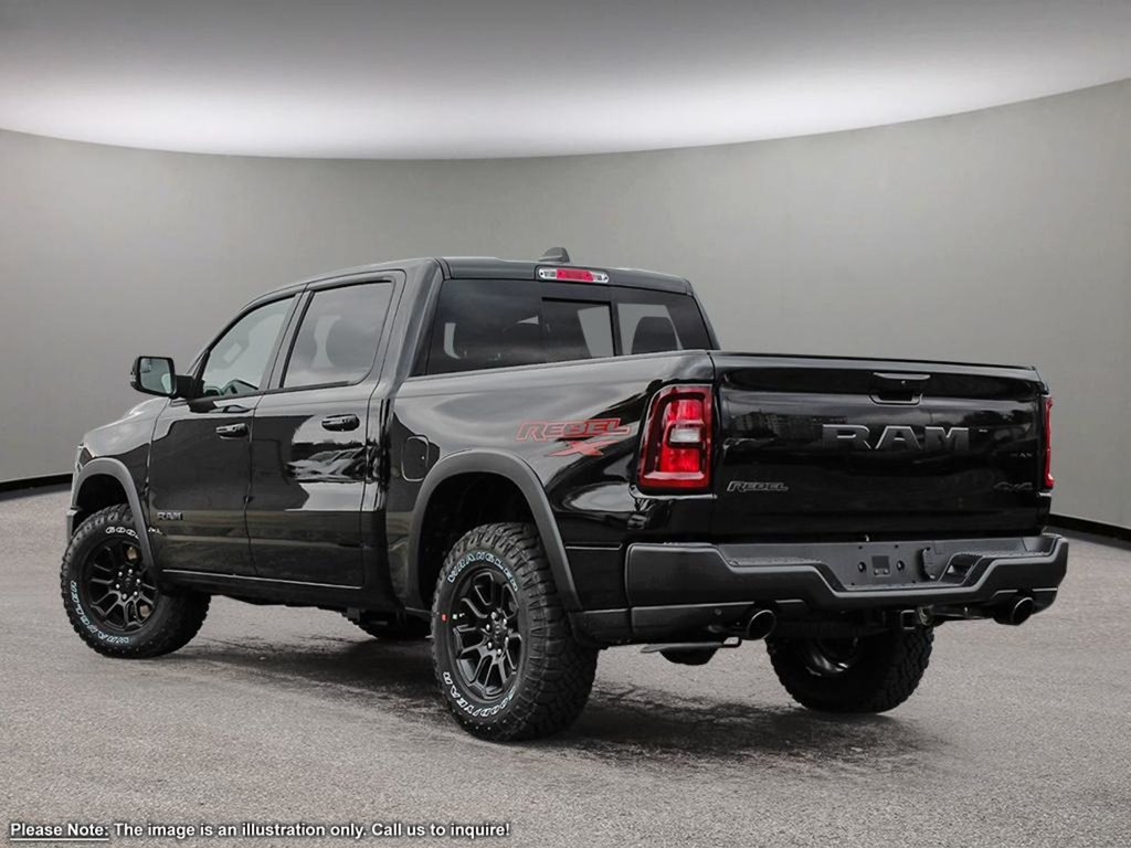 2025 Ram 1500 REBEL X IN DIAMOND BLACK EQUIPPED WITH A 3.0L TWIN TURBO I6 , 4X4 , 8SPD AUTO , 125L TANK , REBEL LVL 2 , REBEL 10TH ANNIVERSARY-3