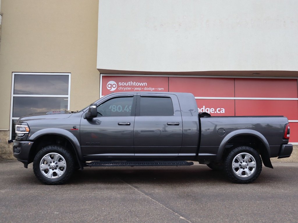 2023 Ram 2500 LARAMIE MEGA CAB NIGHT EDITION IN GRANITE CRYSTAL EQUIPPED WITH A 6.7L CUMMINS TURBO DIESEL I6 , 4X4 , 6SPD AUTO , SUNROOF , LAR-6