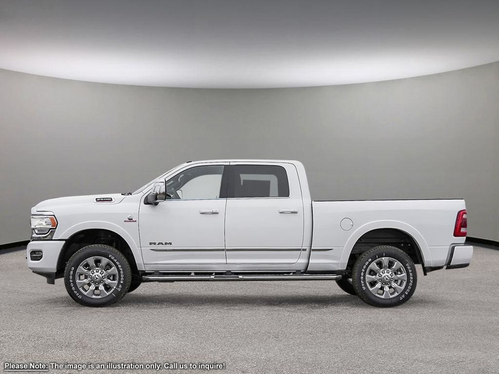 2024 Ram 2500 LIMITED IN BRIGHT WHITE EQUIPPED WITH A 6.7L CUMMINS TURBO , 4X4 , 6SPD AUTO , SUNROOF , LIMITED LVL 1 , 5TH WHEEL & GOOSNECK TO-2