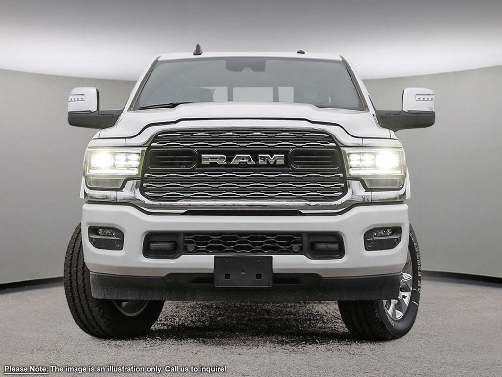 2024 Ram 2500 LIMITED IN BRIGHT WHITE EQUIPPED WITH A 6.7L CUMMINS TURBO , 4X4 , 6SPD AUTO , SUNROOF , LIMITED LVL 1 , 5TH WHEEL & GOOSNECK TO-1