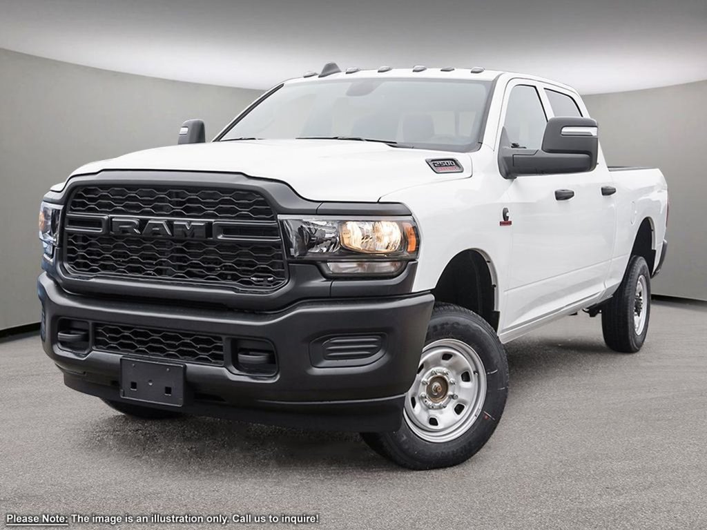 2024 Ram 2500 TRADESMAN IN BRIGHT WHITE EQUIPPED WITH A 6.4L HEMI V8 , 4X4 , 8SPD AUTO , 8.4INCH TOUCHSCREEN , APPLE CARPLAY/ANDROID AUTO , TR-0