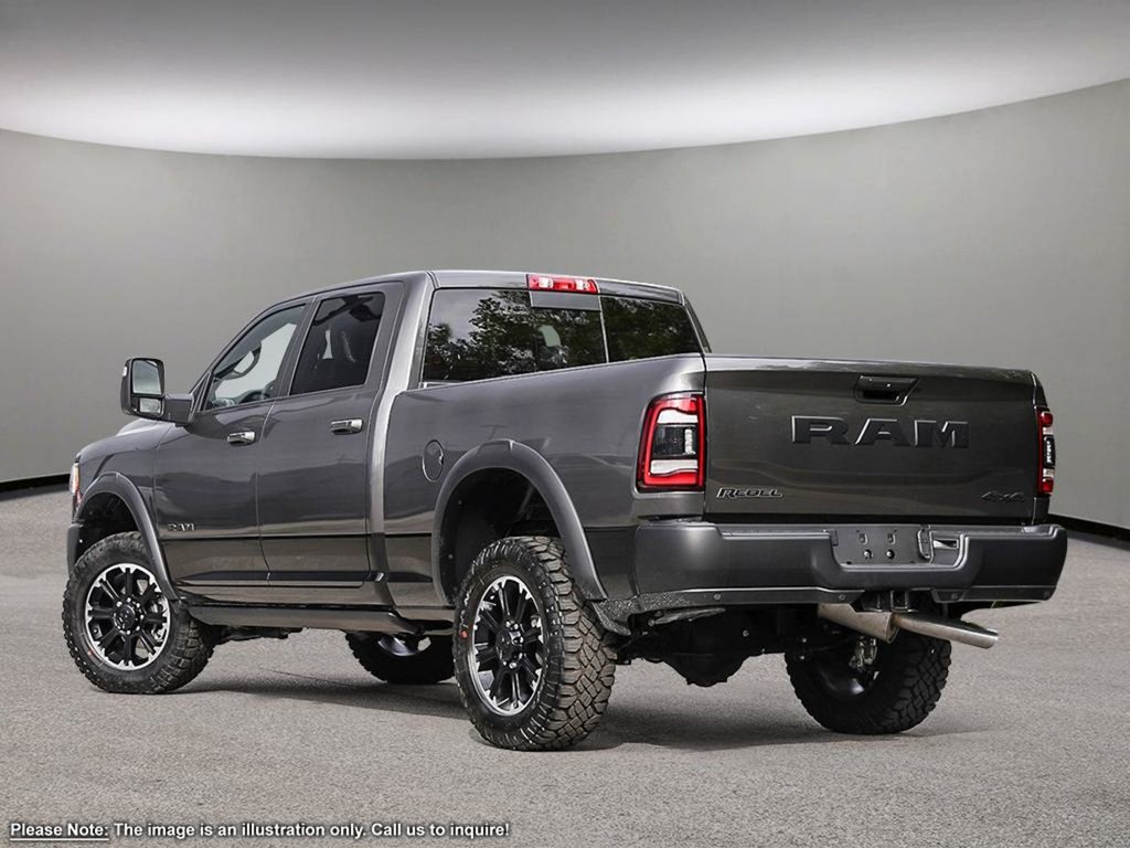 2024 Ram 2500 REBEL IN GRANITE METALLIC EQUIPPED WITH A 6.7L CUMMINS TURBO DIESEL , 4X4 , 6SPD AUTO , REAR AUTO LVL AIR SUSPENSION , POWER RUN-3