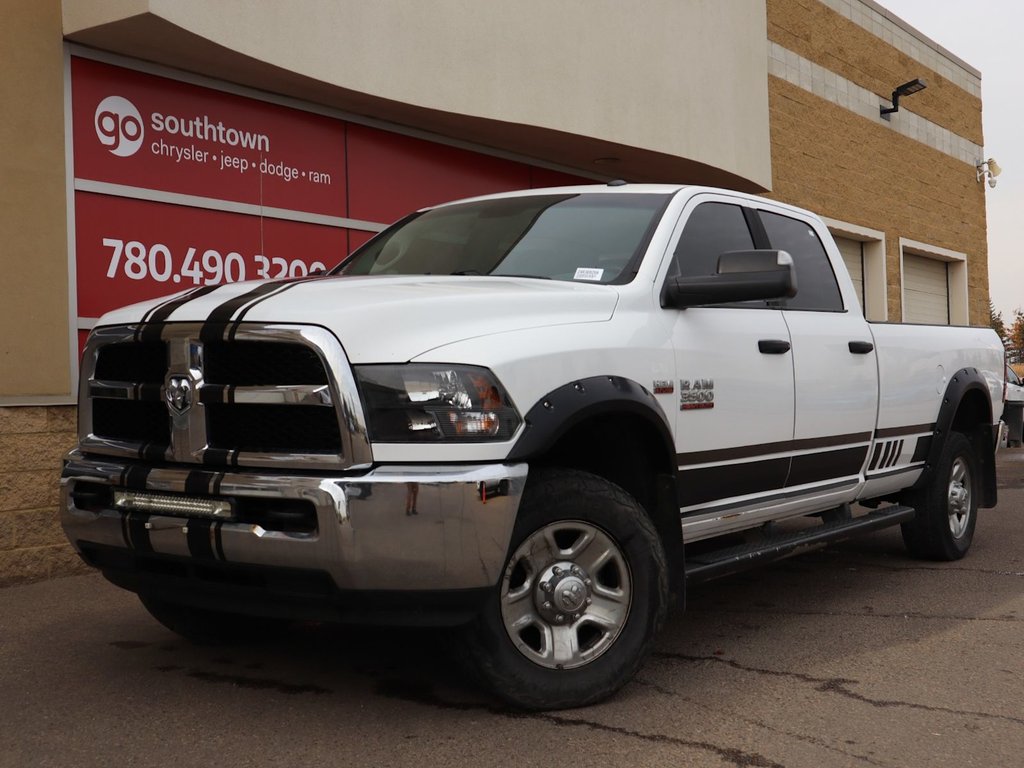 2016 Ram 3500 SLT IN BRIGHT WHITE EQUIPPED WITH A 5.7L HEMI V8 , 4X4 , 6 SPD AUTO , 6SPEAKER AUDIO , PWR WINDOWS/LOCKS , AC , CRUISE-0