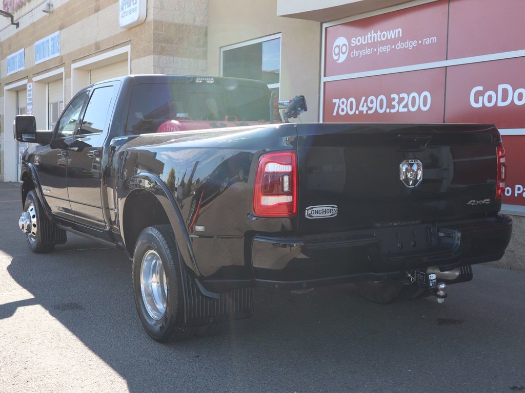 2023 Ram 3500 LIMITED LONGHORN IN DIAMOND BLACK EQUIPPED WITH A 6.7L HO CUMMINS TUBRO DIESEL I6 , 4X4 , 6SPD AISIN HD AUTO , DUALLY , REAR AUT-7