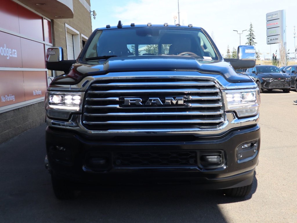 2023 Ram 3500 LIMITED LONGHORN IN DIAMOND BLACK EQUIPPED WITH A 6.7L HO CUMMINS TUBRO DIESEL I6 , 4X4 , 6SPD AISIN HD AUTO , DUALLY , REAR AUT-1
