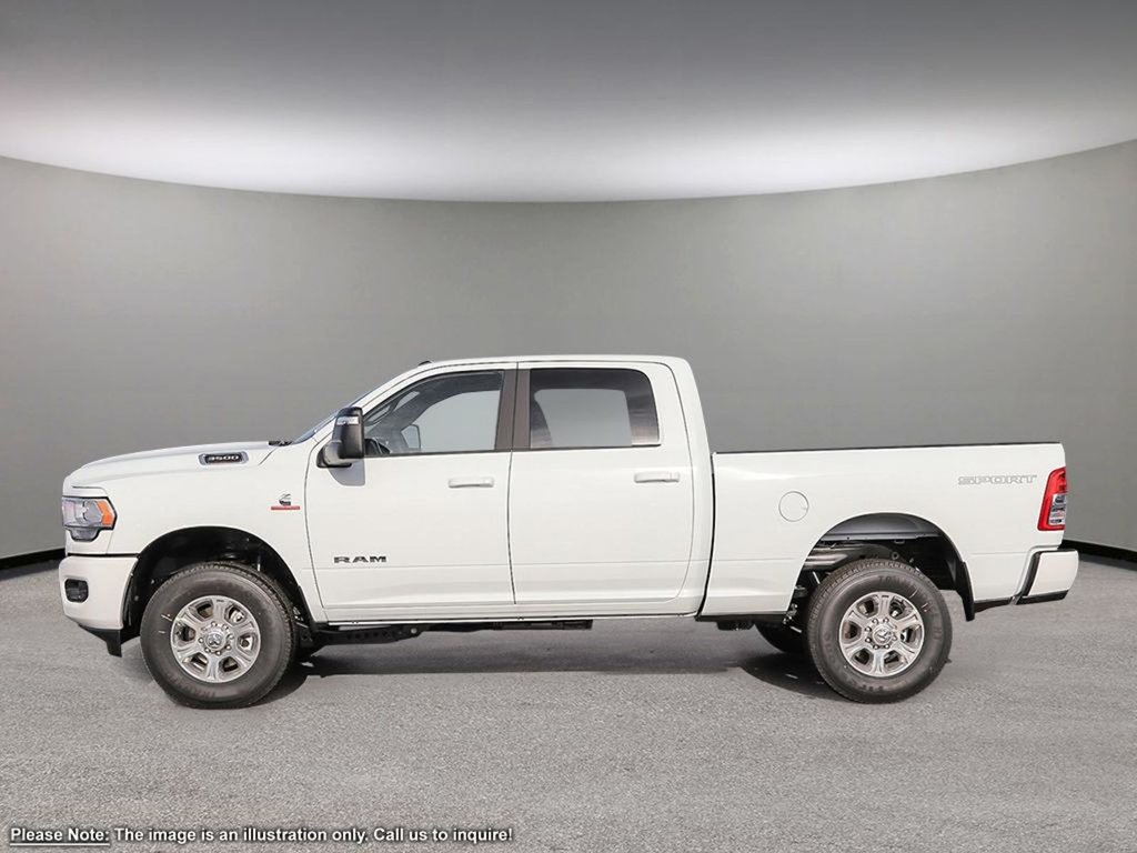 2024 Ram 3500 BIG HORN IN BRIGHT WHITE EQUIPPED WITH A 6.7L HO CUMMINS TURBO DIESEL I6 , 4X4 , 6SPD AISIN HD AUTO , LEVEL 1 EQUIPMENT GROUP ,-2