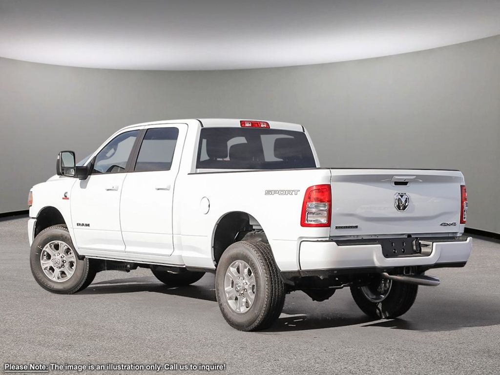 2024 Ram 3500 BIG HORN IN BRIGHT WHITE EQUIPPED WITH A 6.7L HO CUMMINS TURBO DIESEL I6 , 4X4 , 6SPD AISIN HD AUTO , LEVEL 1 EQUIPMENT GROUP ,-3