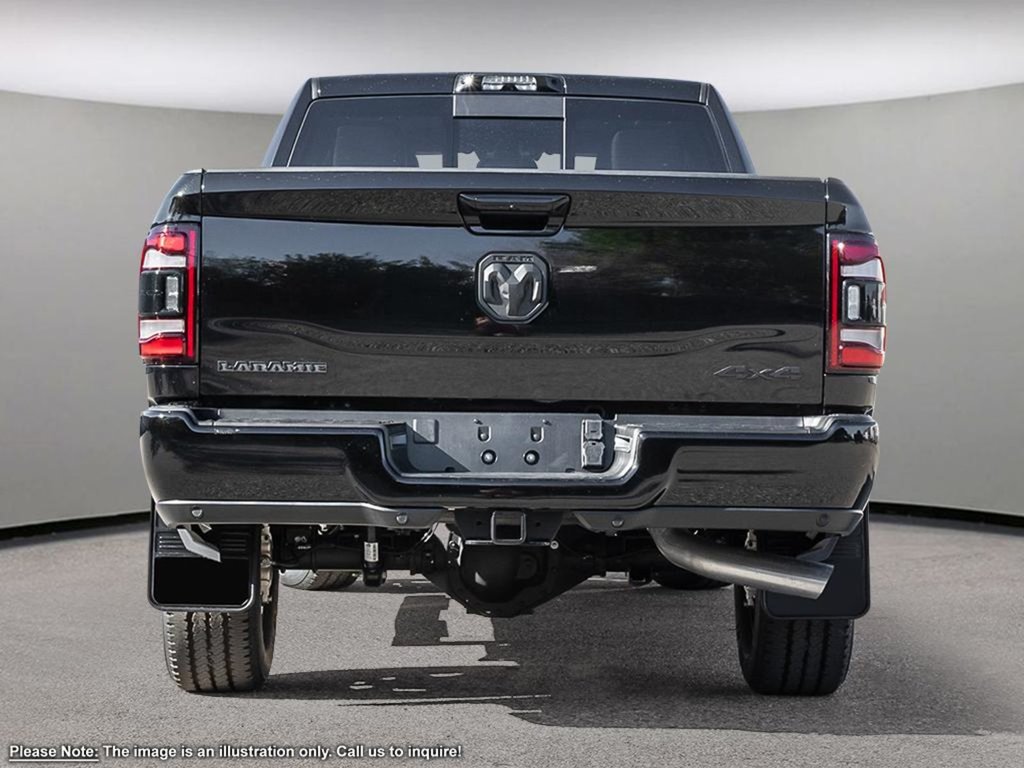 2024 Ram 3500 LARAMIE NIGHT EDITION IN DIAMOND BLACK EQUIPPED WITH A 6.7L CUMMINS HO TURBO DIESEL I6 , 4X4 , 6SPD AISIN HD AUTO , LARAMIE LVL-4