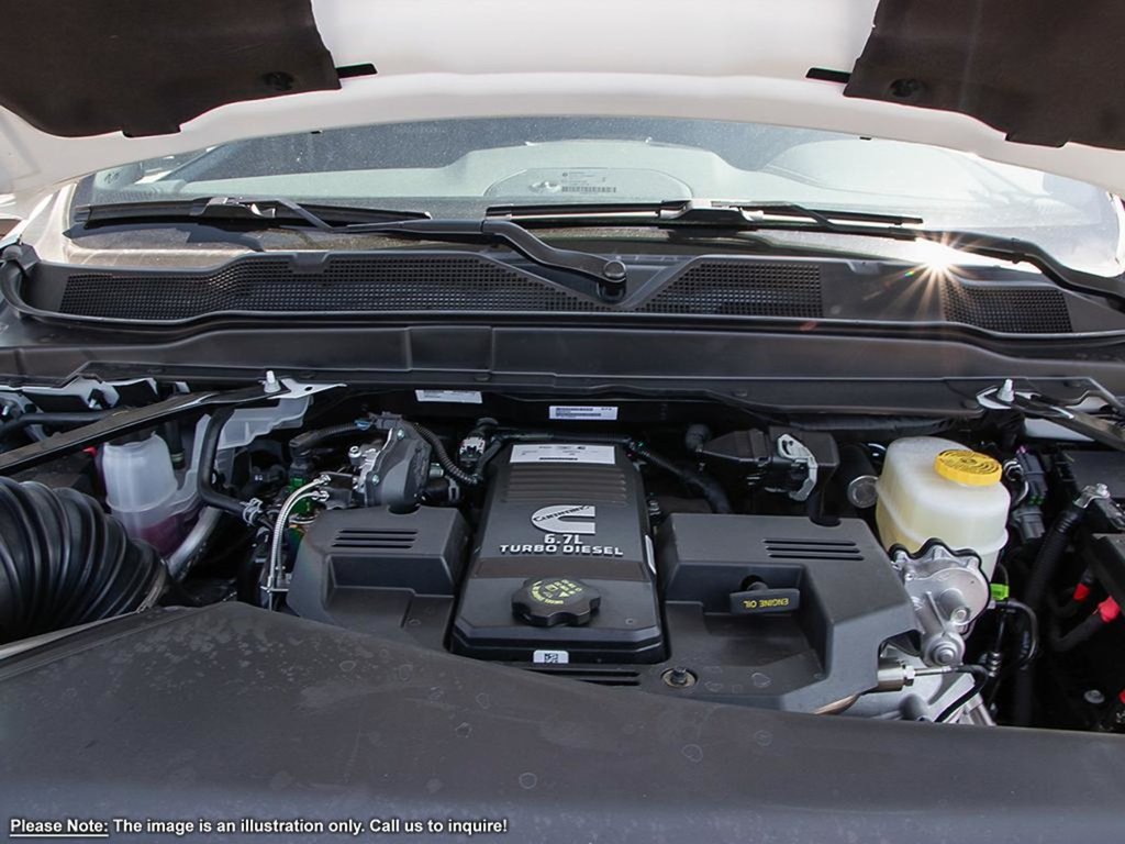 2024 Ram 3500 LARAMIE NIGHT EDITION IN BRIGHT WHITE EQUIPPED WITH A 6.7L CUMMINS HO TURBO DIESEL I6 , 4X4 , 6SPD AISIN HD AUTO , LARAMIE LVL B-5