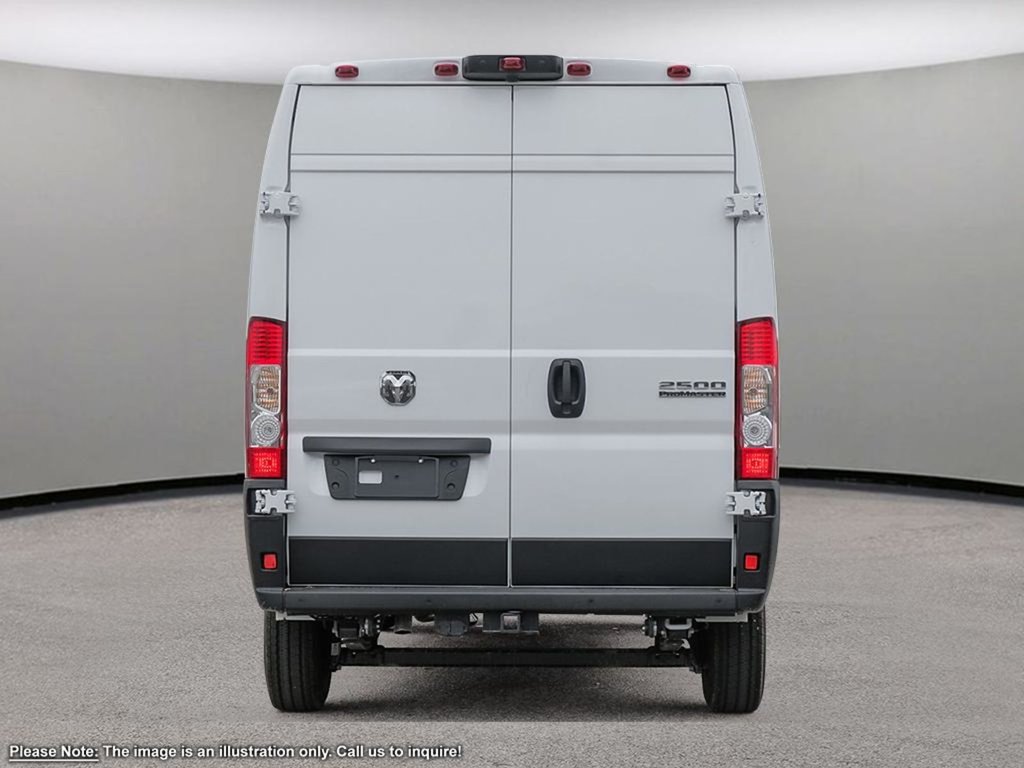 2025 Ram ProMaster Cargo Van TRADESMAN HIGH ROOF IN BRIGHT WHITE EQUIPPED WITH A 3.6L V6 , 9SPD AUTO , FWD , REAR HINGED DOORS W/FIXED GLASS , FCW , BACKUP C-4