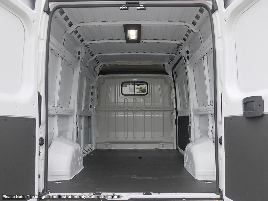 2025 Ram ProMaster Cargo Van TRADESMAN HIGH ROOF IN BRIGHT WHITE EQUIPPED WITH A 3.6L V6 , 9SPD AUTO , FWD , REAR HINGED DOORS W/FIXED GLASS , FCW , BACKUP C-5