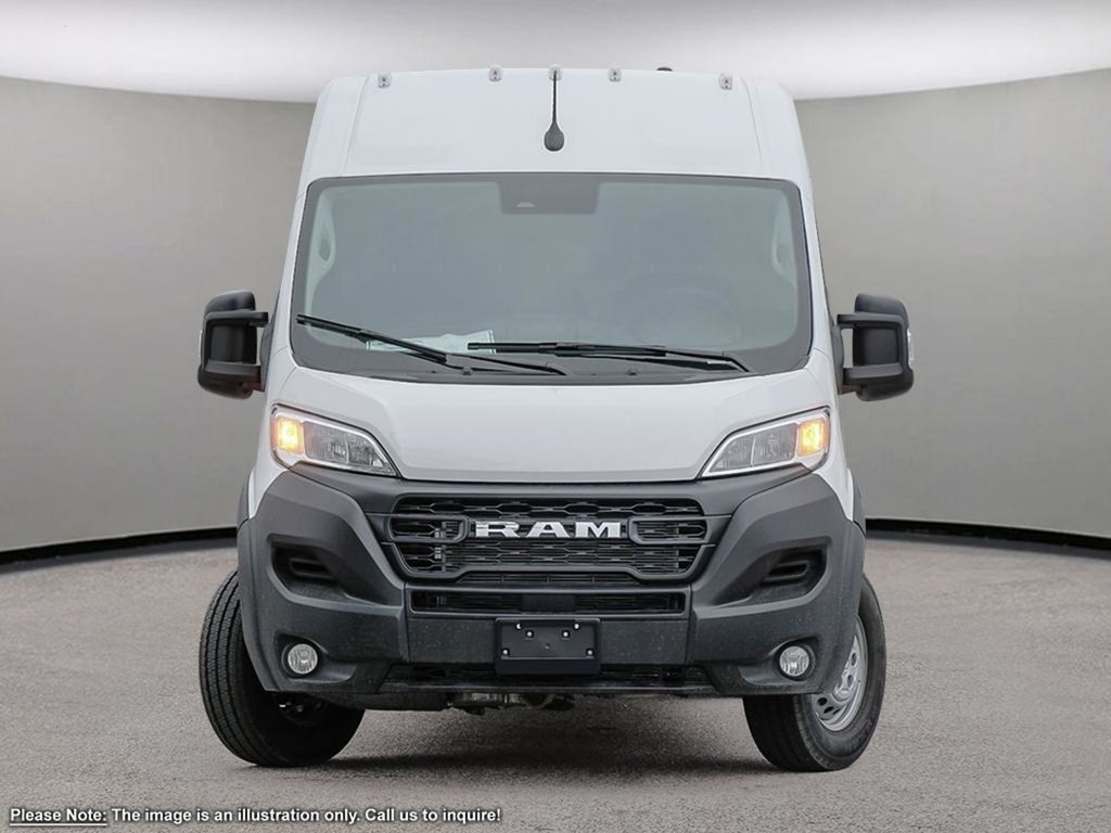 2025 Ram ProMaster Cargo Van TRADESMAN HIGH ROOF IN BRIGHT WHITE EQUIPPED WITH A 3.6L V6 , 9SPD AUTO , FWD , REAR HINGED DOORS W/FIXED GLASS , FCW , BACKUP C-1