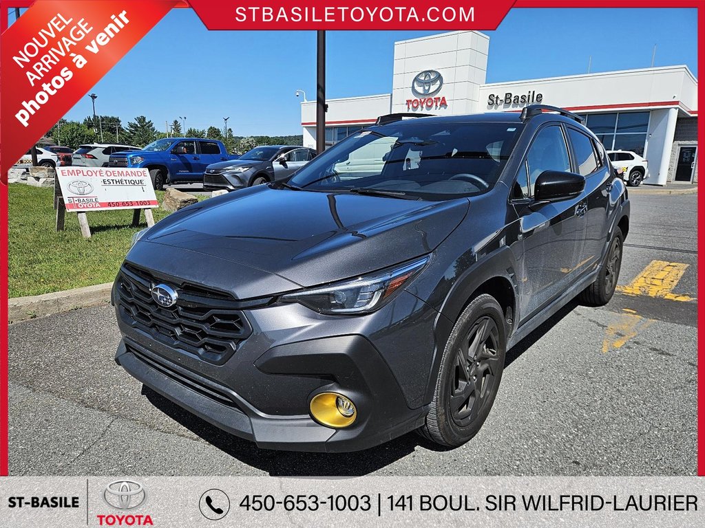 Subaru Crosstrek ONYX SYMMETRICAL AWD TOIT OUVRANT SIÈGES CHAUFFANT 2024 à Saint-Basile-Le-Grand, Québec - 1 - w1024h768px