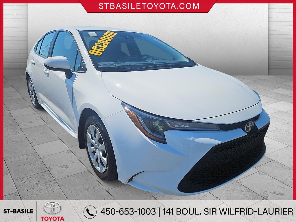 Toyota Corolla LE SIEGES CHAUFFANTS CAMERA RECUL BLUETOOTH 2020 à Saint-Basile-Le-Grand, Québec - 3 - w1024h768px