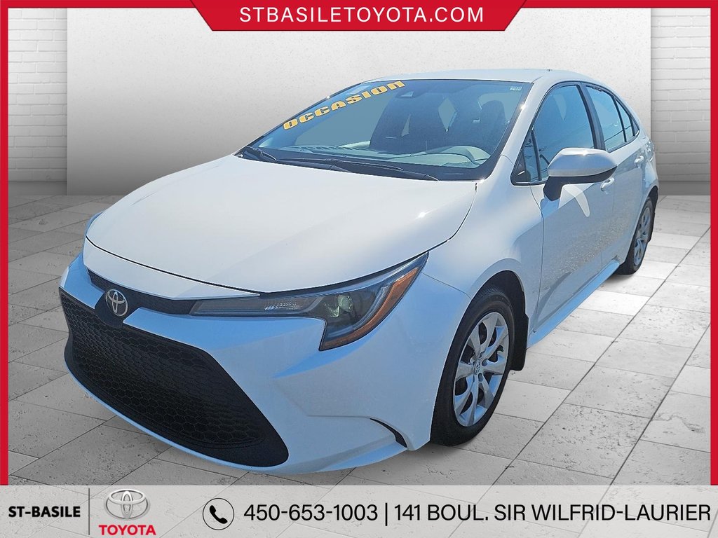 Toyota Corolla LE SIEGES CHAUFFANTS CAMERA RECUL BLUETOOTH 2020 à Saint-Basile-Le-Grand, Québec - 1 - w1024h768px
