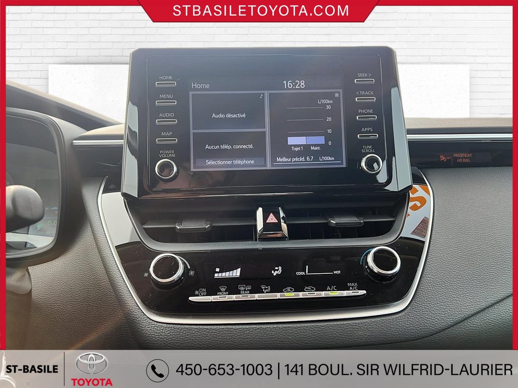 Toyota Corolla L BLUETOOTH APPLE CAR PLAY CAMERA DE RECUL 2021 à Saint-Basile-Le-Grand, Québec - 20 - w1024h768px