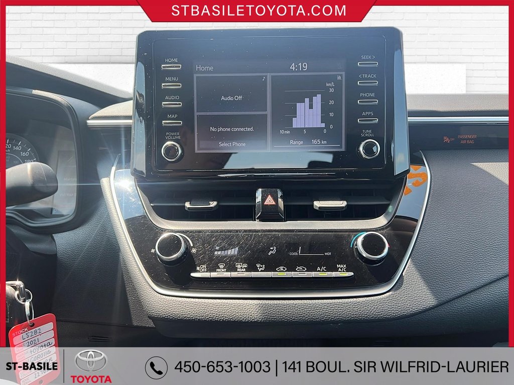 Toyota Corolla L BLUETOOTH APPLE CAR PLAY CAMERA DE RECUL 2021 à Saint-Basile-Le-Grand, Québec - 20 - w1024h768px