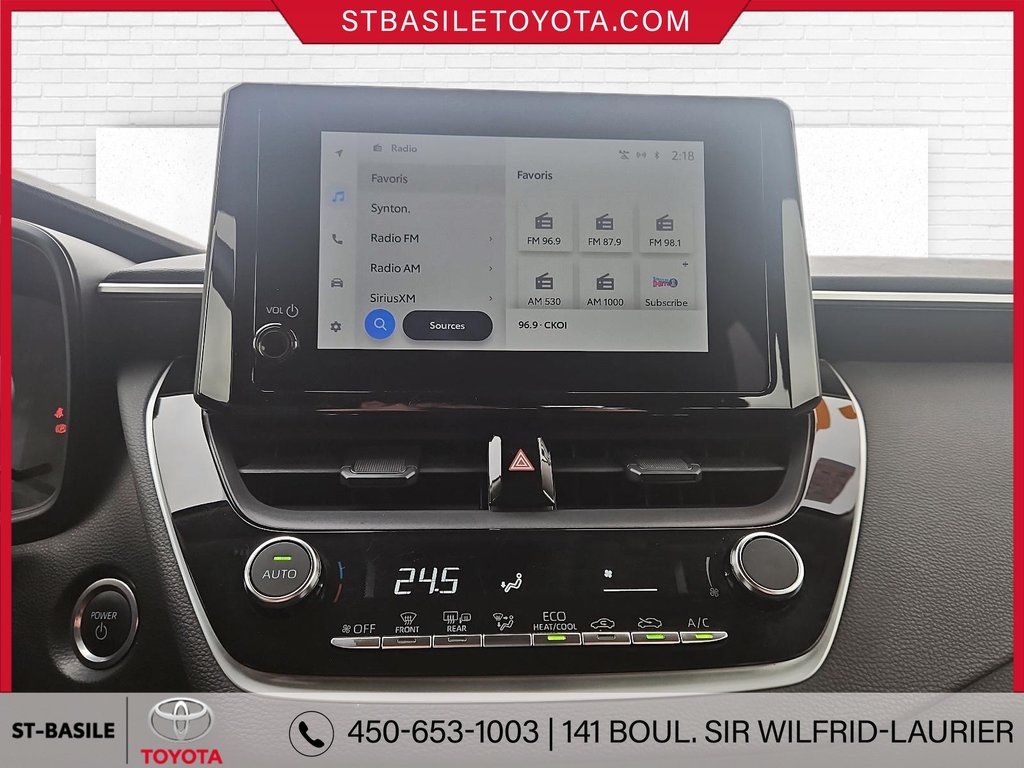 Toyota COROLLA HYBRIDE LE SIÈGES/VOLANT CHAUFFANT BLUETOOTH MAGS 2023 à Saint-Basile-Le-Grand, Québec - 23 - w1024h768px