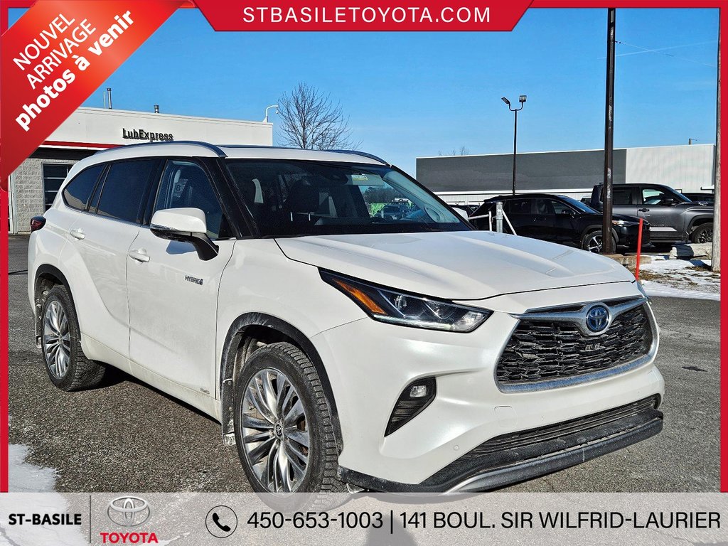 Toyota Highlander Hybride PLATINUM AWD GPS TOIT PANO CUIR CAMERA JBL AUDIO 2021 à Saint-Basile-Le-Grand, Québec - 3 - w1024h768px