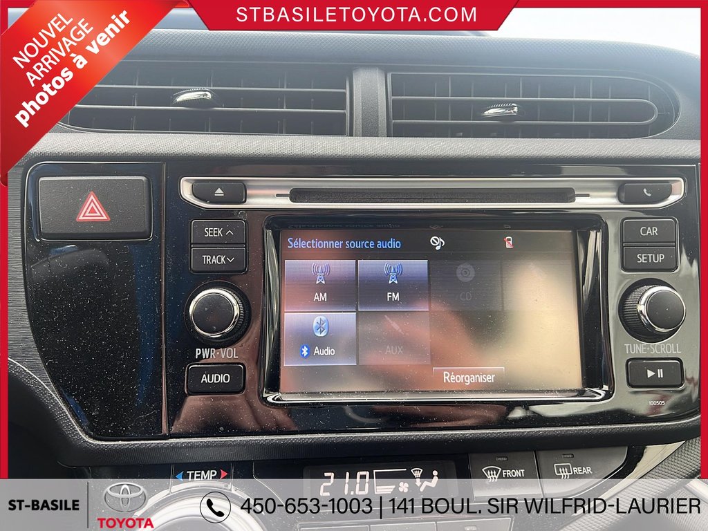 2015 Toyota Prius C HYBRIDE AIR CLIMATISÉ GROUPE ÉLECTRIQUE in Saint-Basile-Le-Grand, Quebec - 12 - w1024h768px