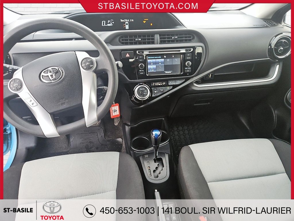 2017  Prius C HYBRID A/C BLUETOOTH CAMERA GR ELECTRIQUE USB AUX in Saint-Basile-Le-Grand, Quebec - 16 - w1024h768px