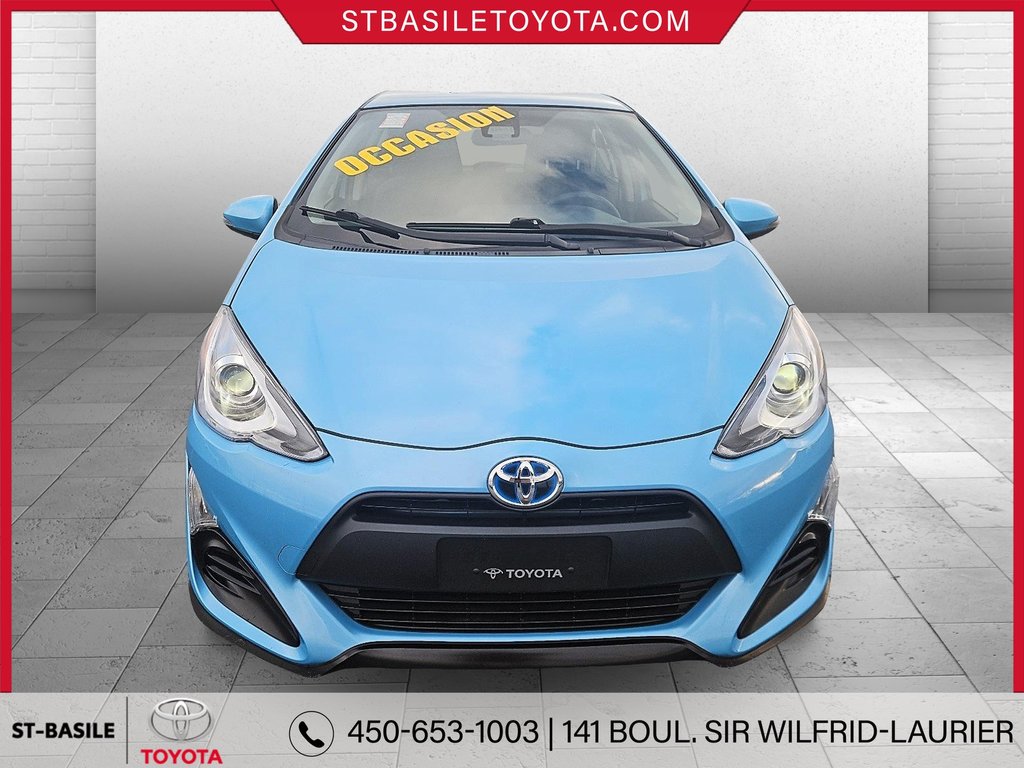 2017  Prius C HYBRID A/C BLUETOOTH CAMERA GR ELECTRIQUE USB AUX in Saint-Basile-Le-Grand, Quebec - 2 - w1024h768px