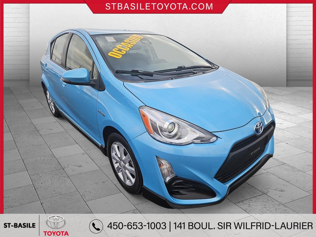 2017  Prius C HYBRID A/C BLUETOOTH CAMERA GR ELECTRIQUE USB AUX in Saint-Basile-Le-Grand, Quebec - 3 - w1024h768px