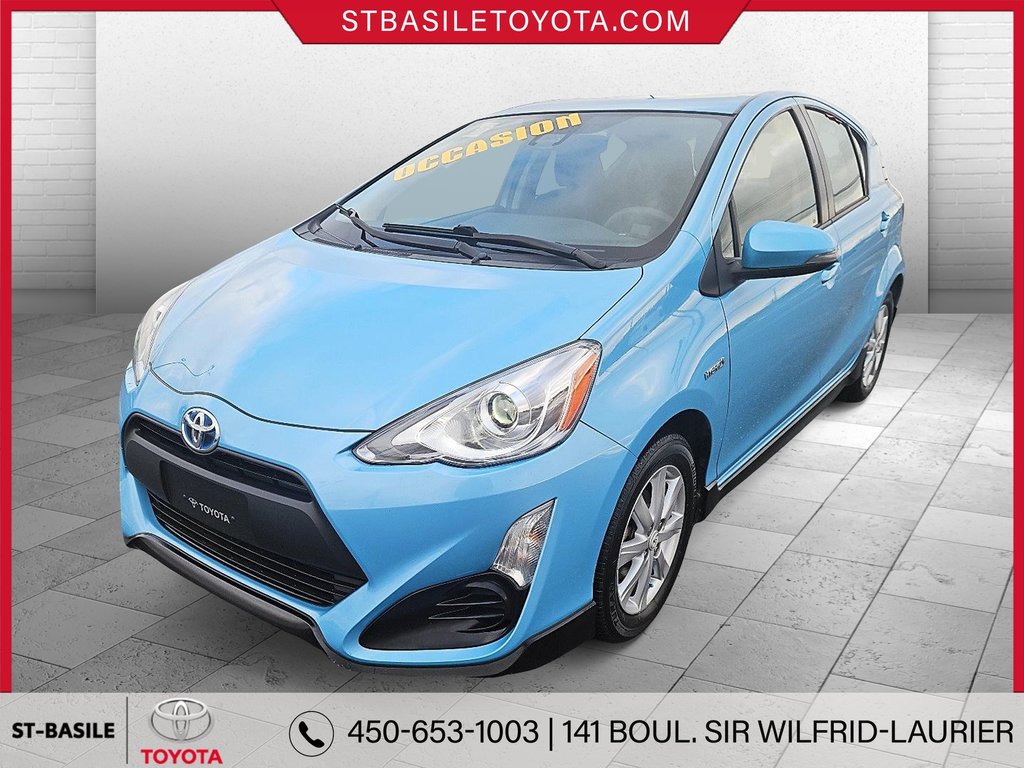 2017  Prius C HYBRID A/C BLUETOOTH CAMERA GR ELECTRIQUE USB AUX in Saint-Basile-Le-Grand, Quebec - 1 - w1024h768px