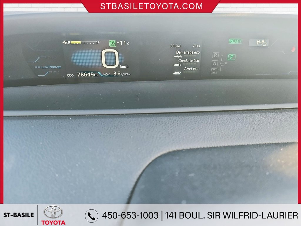 2019 Toyota PRIUS PRIME HYBRID PLUG IN SIEGES/VOLANT CHAUFFANTS CAMERA GPS in Saint-Basile-Le-Grand, Quebec - 18 - w1024h768px