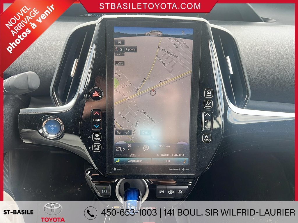 Toyota PRIUS PRIME UPGRADE CUIR GPS VOLANT CHAUFFANT 2020 à Saint-Basile-Le-Grand, Québec - 16 - w1024h768px