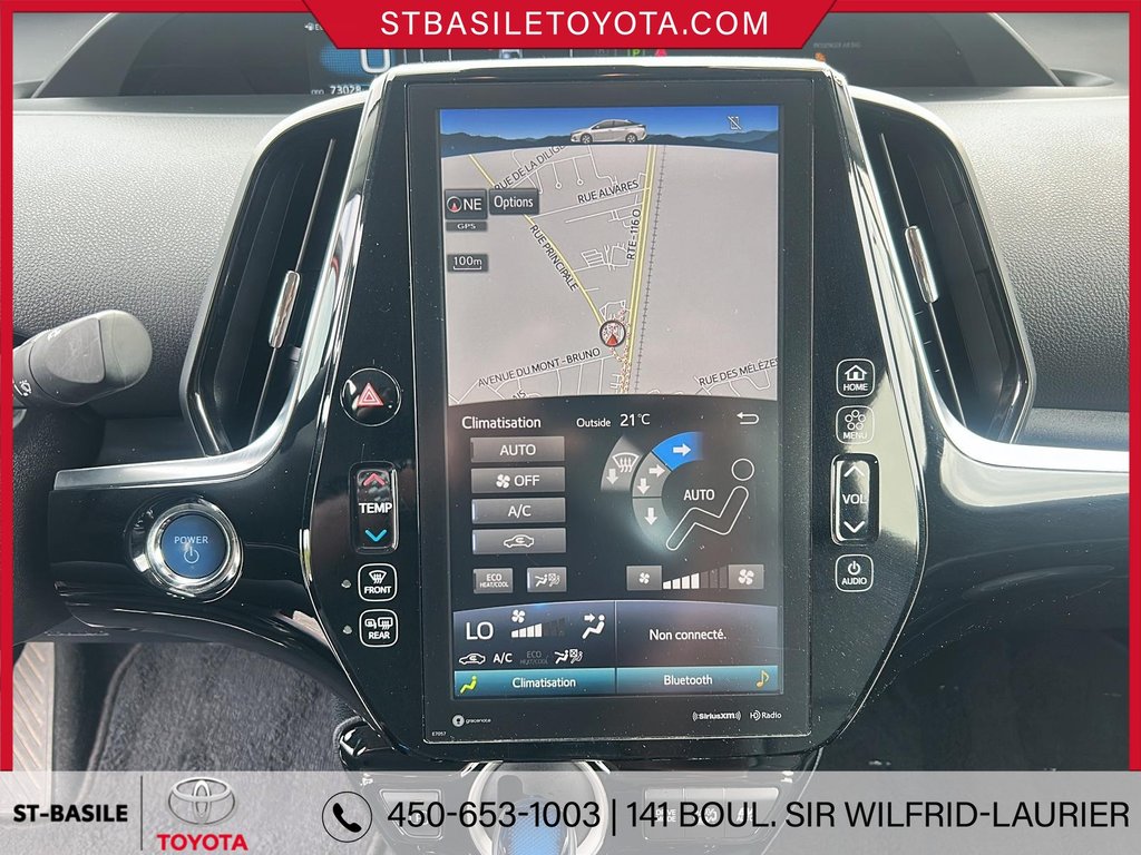 Toyota PRIUS PRIME UPGRADE CUIR GPS VOLANT CHAUFFANT 2021 à Saint-Basile-Le-Grand, Québec - 17 - w1024h768px
