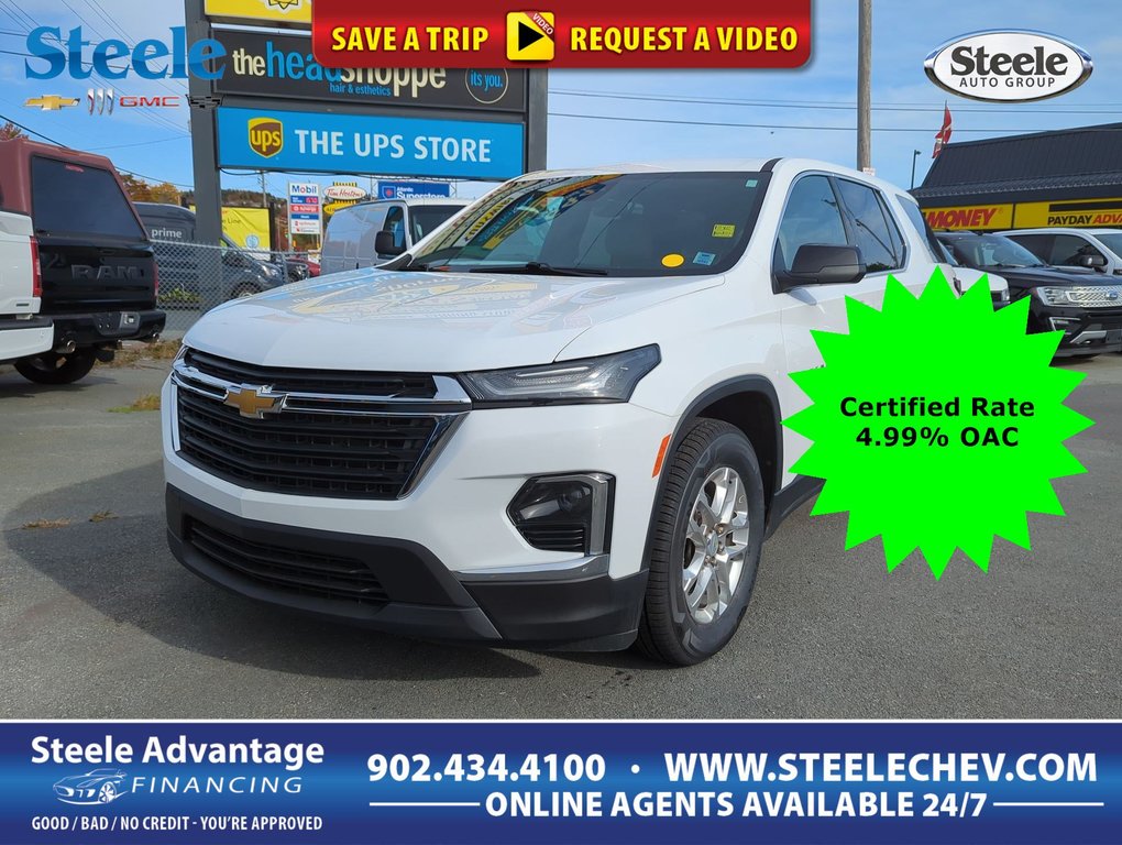 2023  Traverse LS AWD 8 Passenger *GM Certified* 4.99% Financing OAC in Dartmouth, Nova Scotia - 1 - w1024h768px