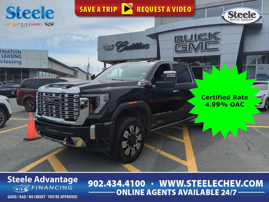 2024  Sierra 3500HD Denali Duramax Diesel Leather Roof *GM Certified* 4.99% Financing OAC in Dartmouth, Nova Scotia - 1 - w1024h768px