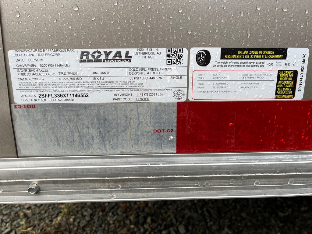 2026 Southland LCHT52-818V-86 ROYAL in Terrace, British Columbia - 8 - w1024h768px