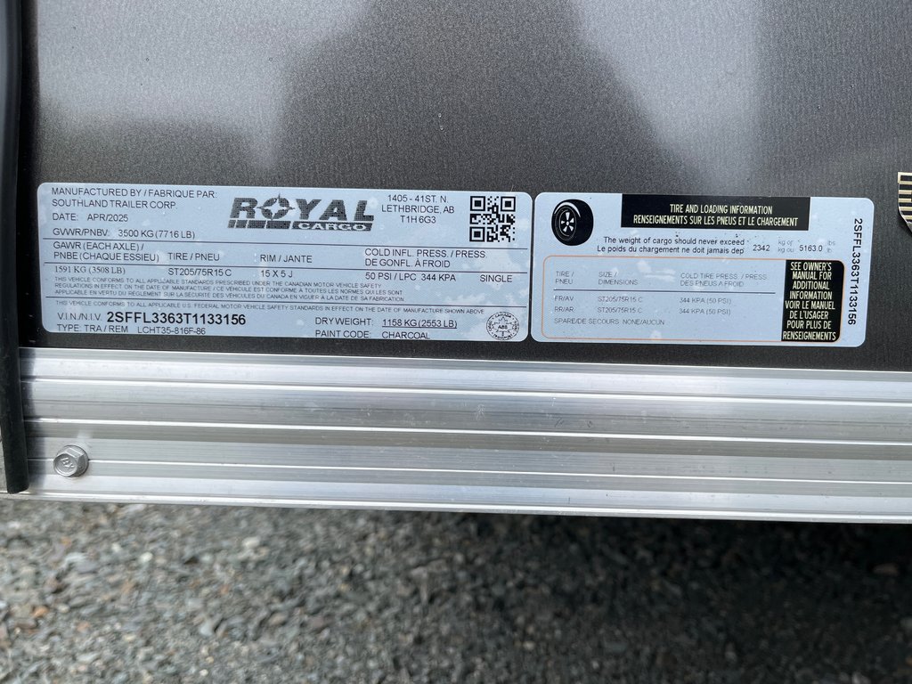 2025 Southland Royal LCHT35-816F-86 in Terrace, British Columbia - 7 - w1024h768px