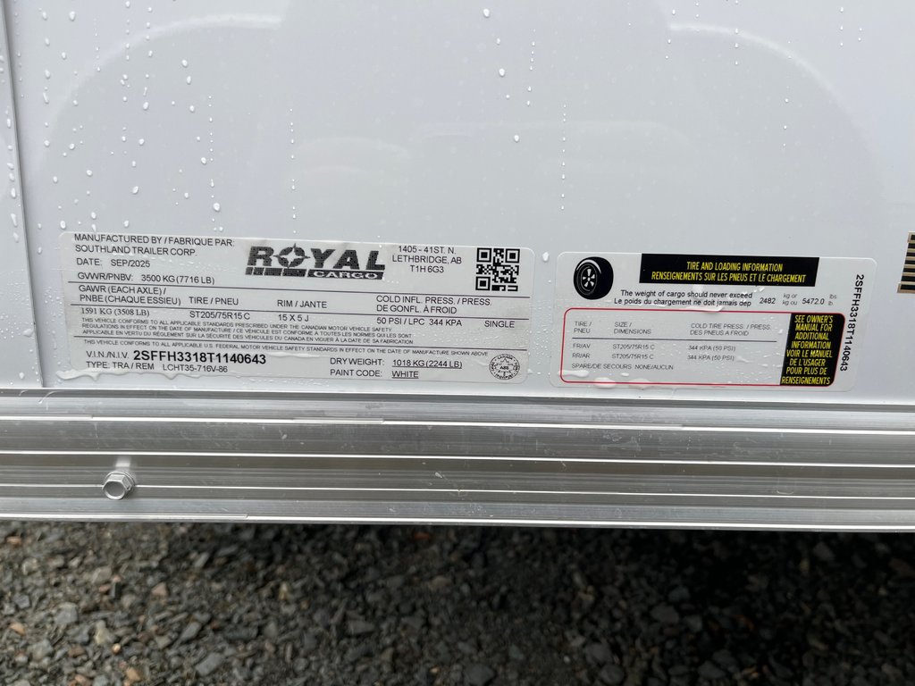 2026 Southland Royal LCHT35-716V-86R in Terrace, British Columbia - 7 - w1024h768px