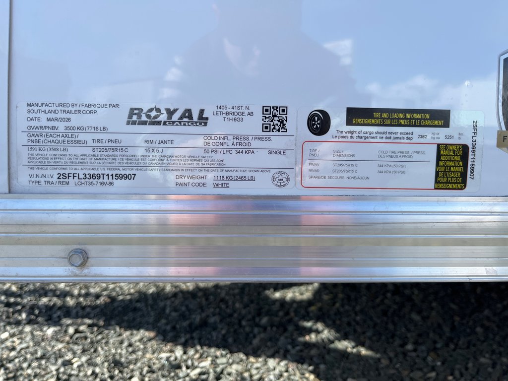 2026 Southland Royal LCHT35-716V-86R in Terrace, British Columbia - 7 - w1024h768px