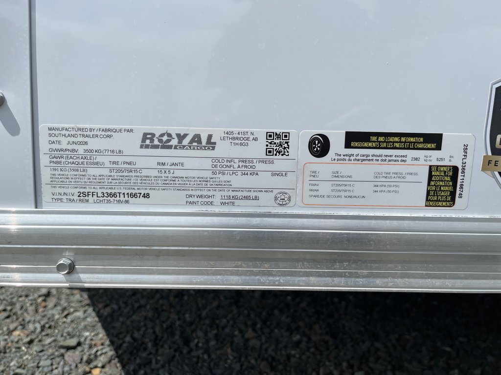 2026 Southland Royal LCHT35-716V-86R in Terrace, British Columbia - 8 - w1024h768px