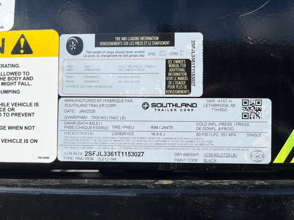 2026 Southland SL612-14K in Terrace, British Columbia - 7 - w1024h768px