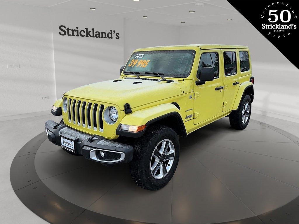 2023 Jeep Wrangler Unlimited Sahara in Stratford, Ontario - 1 - w1024h768px