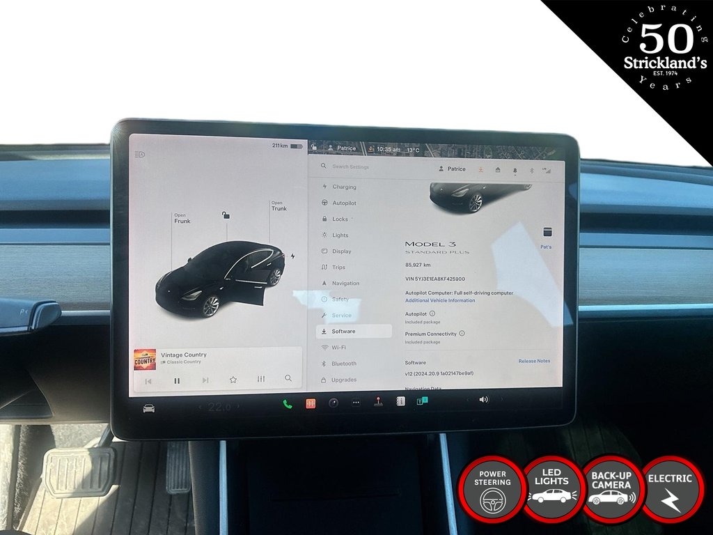 2019 Tesla MODEL 3 in Brantford, Ontario - 11 - w1024h768px