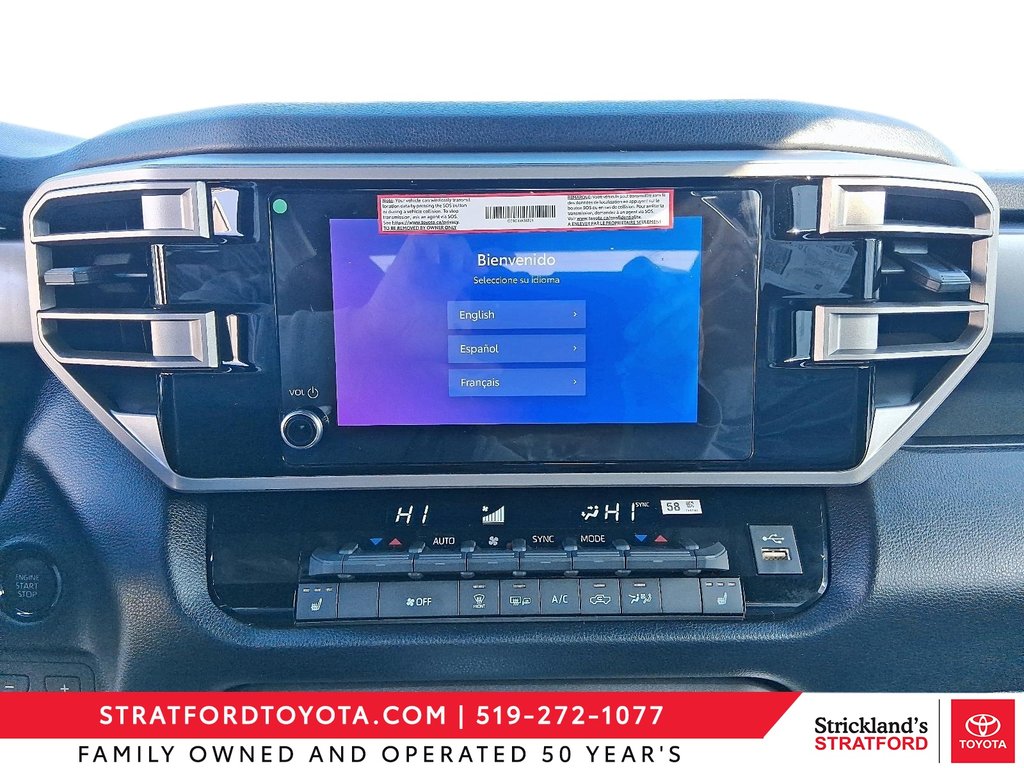 2026 Toyota Tundra 4X4 Tundra CrewMax SR5 L in Stratford, Ontario - 14 - w1024h768px