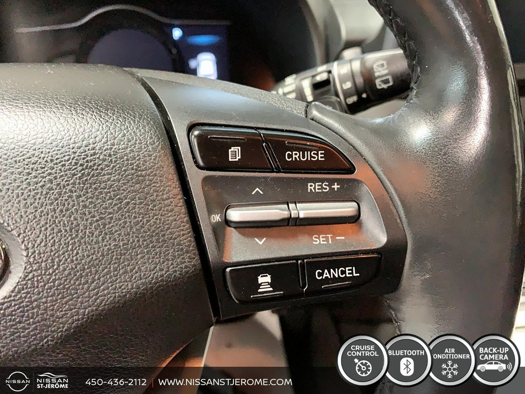 Hyundai Kona Electric PREFERRED EV FWD MAGS CRUISE SIÈGES CHAUFFANTS CAM 2020 à Saint-Jérôme, Québec - 18 - w1024h768px