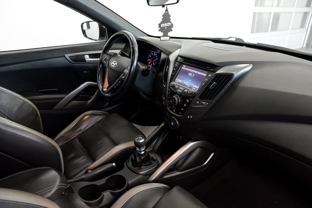 2016 Hyundai Veloster Turbo Tech Cuir Navi Toit ouvrant Volant chauffant in Sainte-Julie, Quebec - 21 - w1024h768px