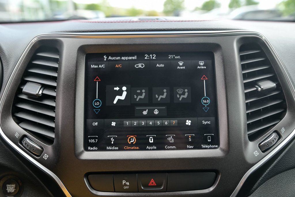 2019 Jeep Cherokee Trailhawk, Bancs chauffants et en cuir in Sainte-Julie, Quebec - 18 - w1024h768px
