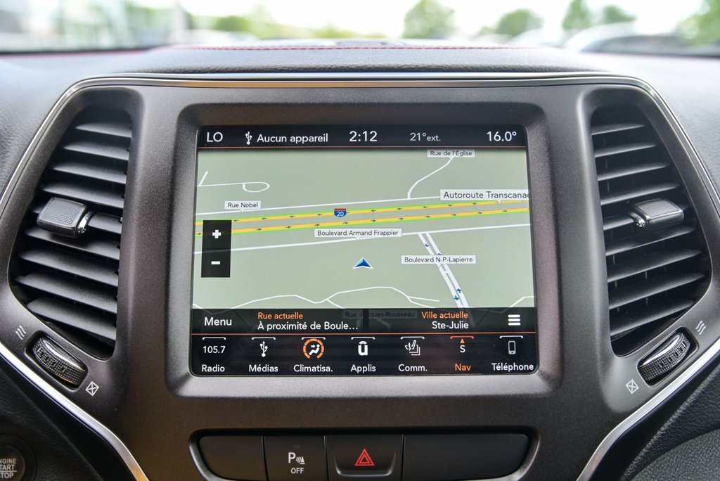 2019 Jeep Cherokee Trailhawk, Bancs chauffants et en cuir in Sainte-Julie, Quebec - 19 - w1024h768px