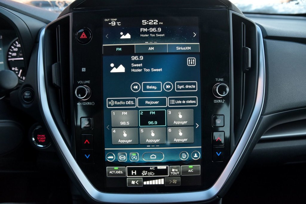 Subaru Impreza Touring, Carplay, Volant Chauffants 2024 à Sainte-Julie, Québec - 17 - w1024h768px